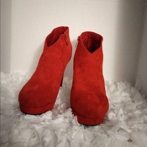 Forever Red Ankle Boots